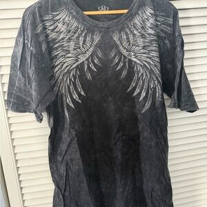 Rock & Republic Charcoal Wing Graphic Tee